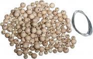 Rayher Handicraft package: wooden beads stars Classic, 8c