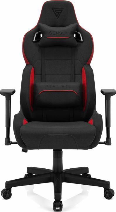 Image du produit Sense Chaise de jeu Sense7 Sentinel tissu Gaming Chair, Noir-rouge