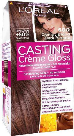 L'Oréal Paris Cream Gloss Color cream no. 600 Dark For light hair (600 Dark)