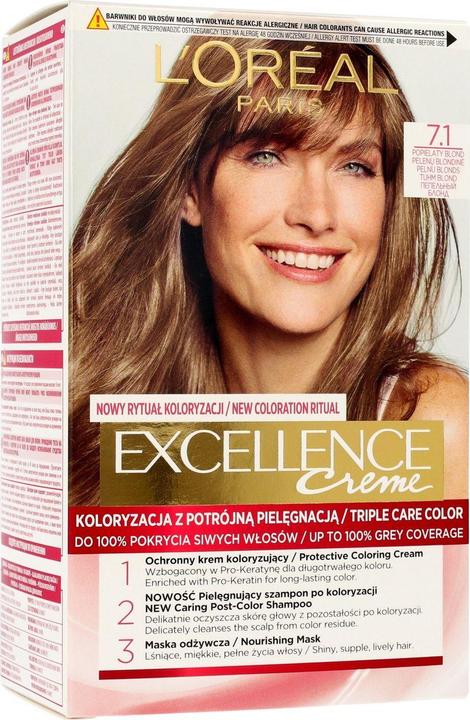 L'Oréal Paris L'Oreal Paris Excellence Cream 7.1 Ash Blonde (7.1 Blonde)