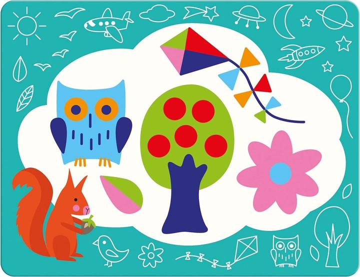 Actual product image Djeco Magic coloring pictures magic doodles