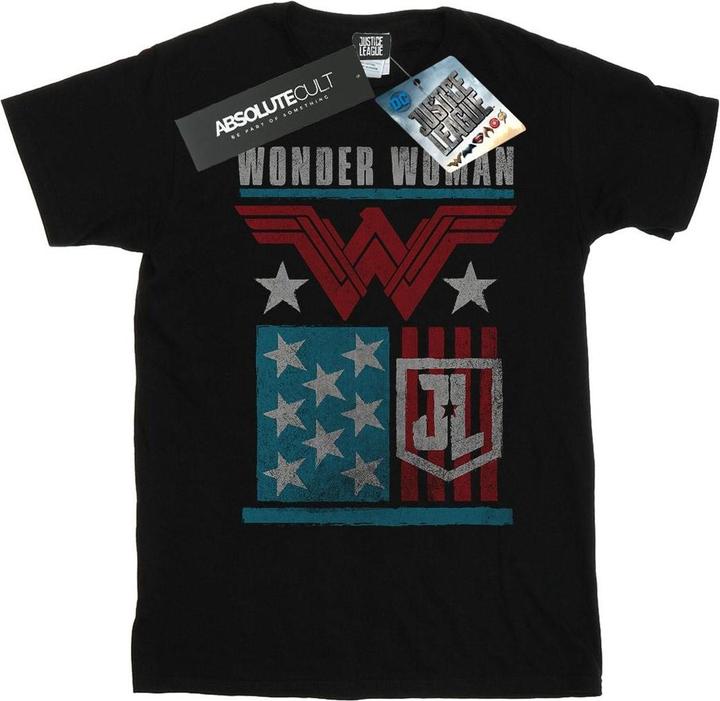 Produktbild Justice League Movie Wonder Woman Flag TShirt (XL)