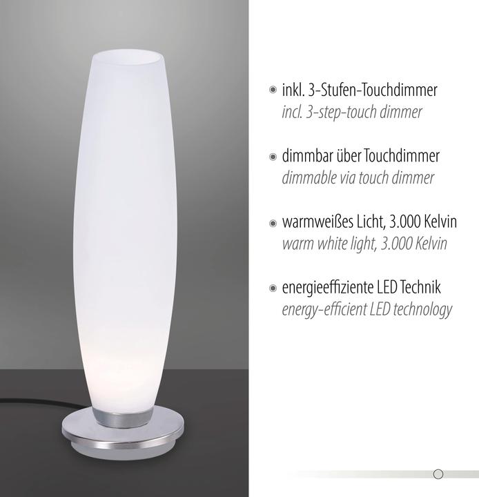 Produktbild Neuhaus 4027-55 Tischleuchte stahl 1xG9 3W 3000K (245 lm, G9)