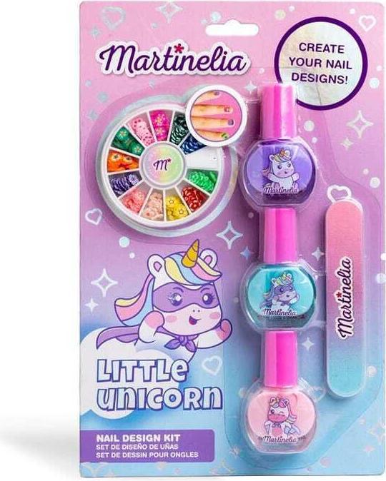Produktbild Martinelia Einhorn Maniküre Set für Kinder mit 3 Nagellacken