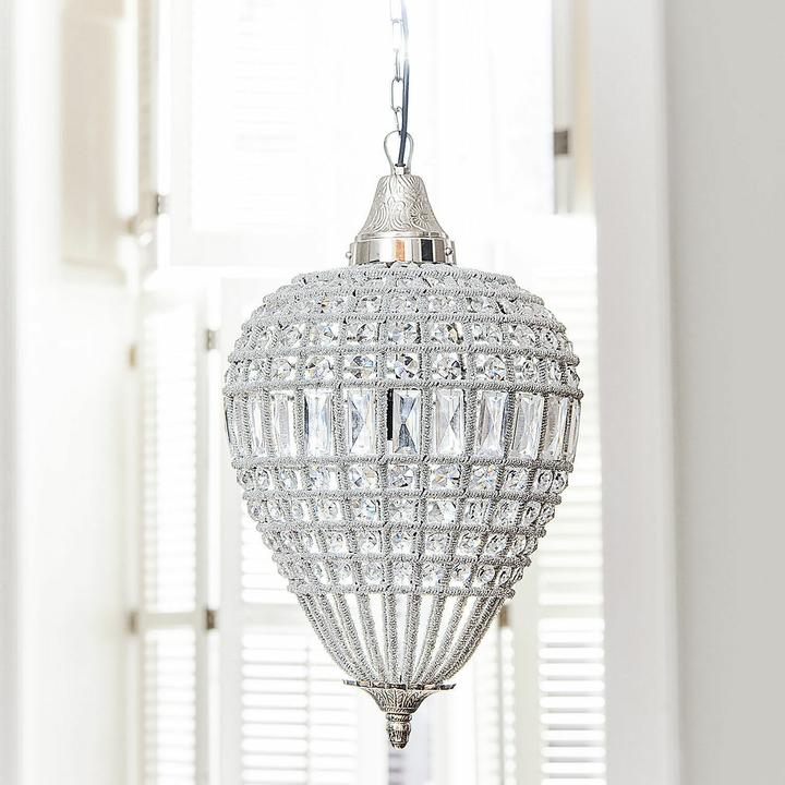 Produktbild Loberon Kronleuchter Burbank silber/ klar (31 cm)