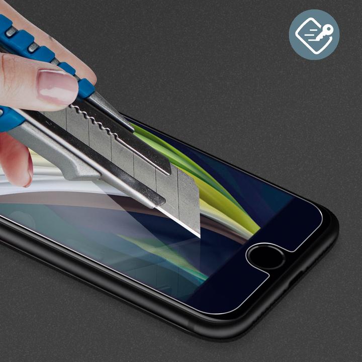 Actual product image Bigben Connected Life screen protector with blue light filter (1 Piece, Apple iPhone SE (3rd Gen))
