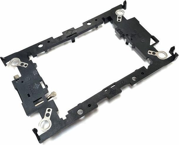 Actual product image Dynatron S6 Intel 4677 3U active aluminium heat sink with cooling fins and heat pipes in contact (38 mm)