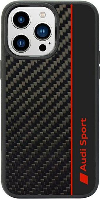 Image du produit Audi Étui rigide en fibre de carbone pour iPhone 14 Pro Max 6.7" czarny/black AUS-TPUPCIP14PM-R8/D1-BK (Apple iPhone 14 Pro Max)