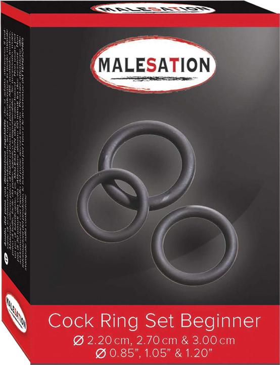 Produktbild Malesation Cock Ring Set Beginner (Ø 2,20 cm, 2,70 cm & 3,00 cm (3 cm)