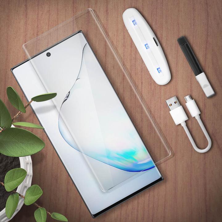 Immagine prodotto Avizar Vetro con adesivo liquido e luce UV (1 Pezzo/i, Samsung Galaxy Note 10)