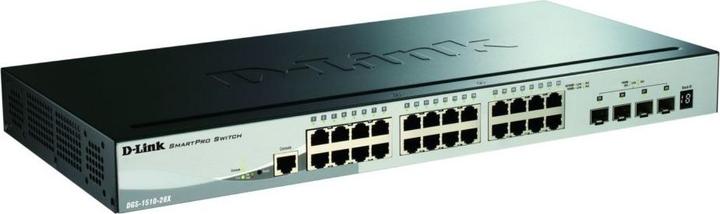 Produktbild D-Link DGS-1510-28X Smart Managed Gigabit Stack Switch 4x 10G (28 Ports)