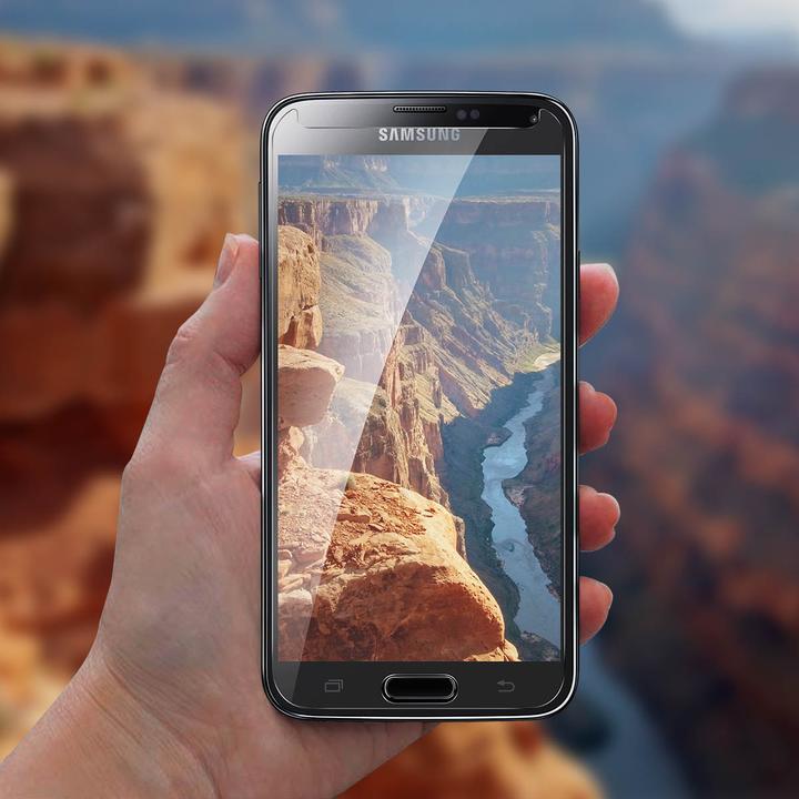 Actual product image Avizar Crystal clear film, glass screen protector (1 Piece, Samsung Galaxy S5 Neo)