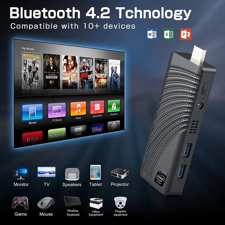 Actual product image NiPoGi T6 Pro Stick PC (Celeron J4125, 6+128GB)