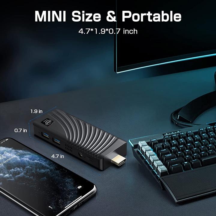 Actual product image NiPoGi T6 Pro Stick PC (Celeron J4125, 6+128GB)