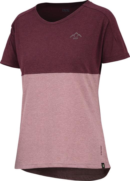 iXS Kids Flow Mountain tech tee taupe-raisin KS (S)