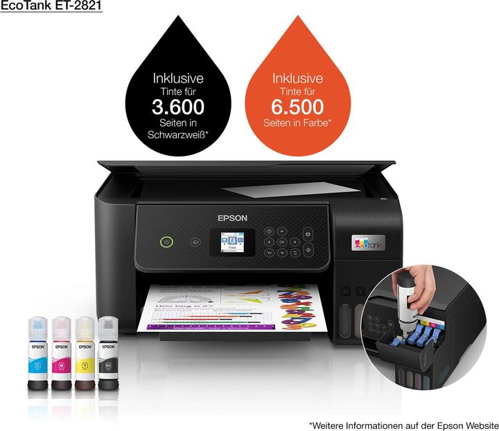 Immagine prodotto Epson EcoTank ET-2821 (Eco-Tank, Colore)