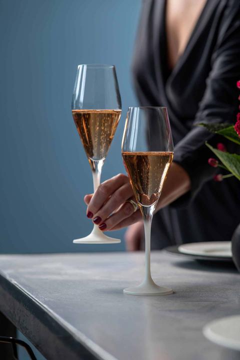 Produktbild Villeroy & Boch Champagnerglas, Set 4tlg. Manufacture Rock blanc (26 cl, 4 Gläser, Sektgläser)