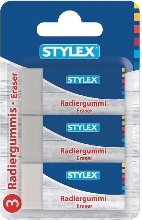 Stylex Radiergummis 3 St. Auf Blisterkarte