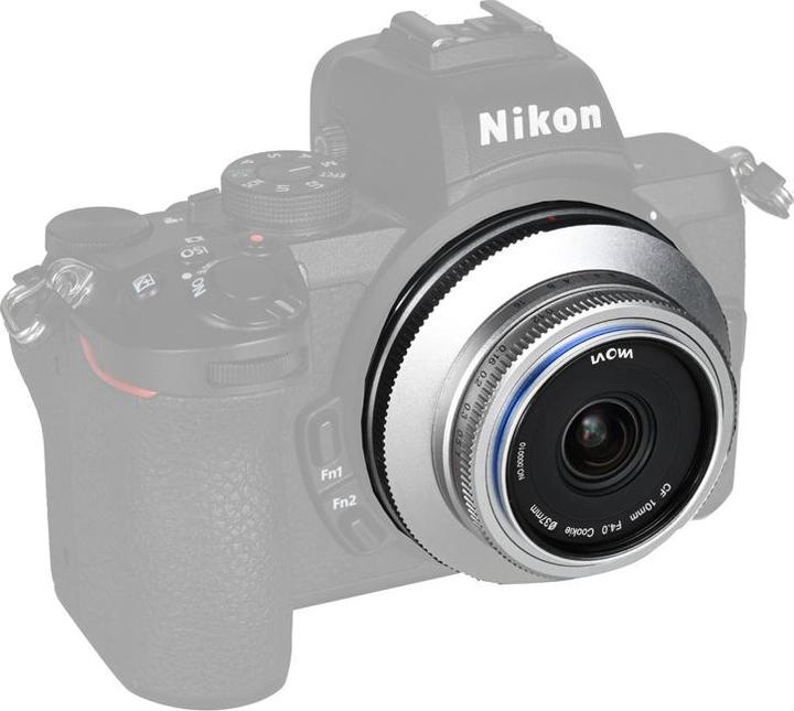 Produktbild Laowa 10mm 1:4 Pancake Nikon Z (APS-C) silber (Manual Focus) (Neuheit) (Nikon Z, APS-C / DX)