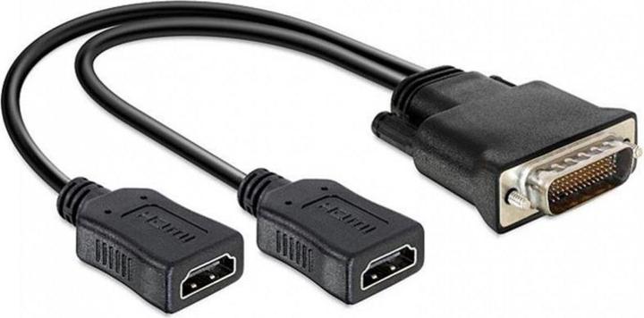 Actual product image Delock DMS-59 to 2 x (HDMI, 17 cm)