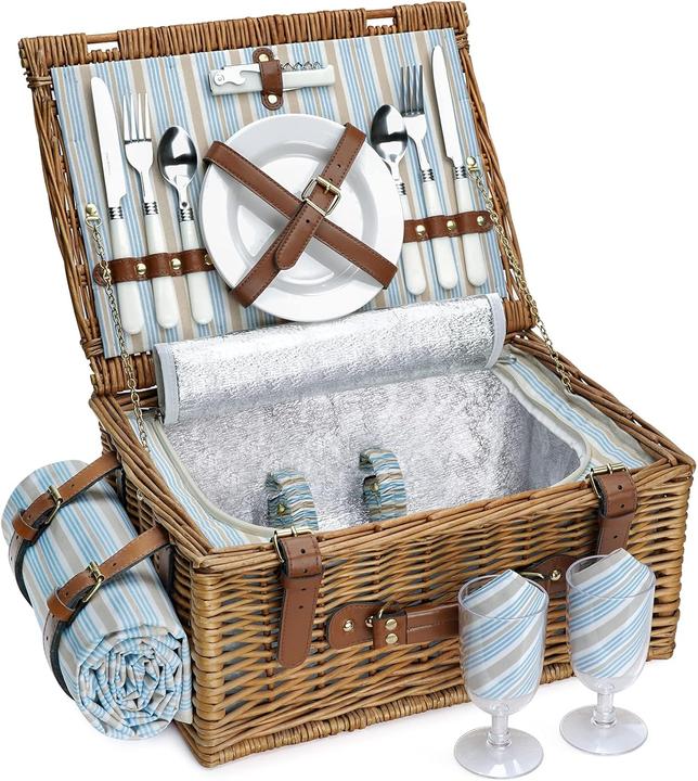 Produktbild HappyPicnic Picknickkorb-Set mit Kühlfach für 2 Personen