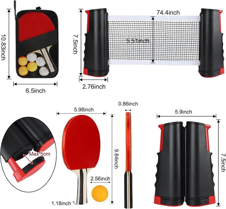 Actual product image Kimigo ‎KM-PPQTZ Tischtennisschläger Set