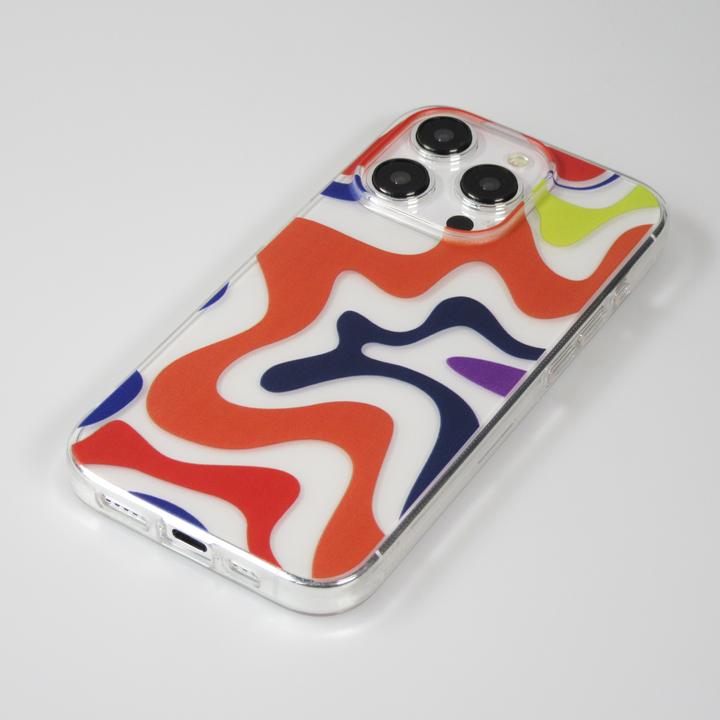 Produktbild PhoneLook Hülle Gummi Silikon farbige Wellen Margarita (Apple iPhone 14 Pro Max)