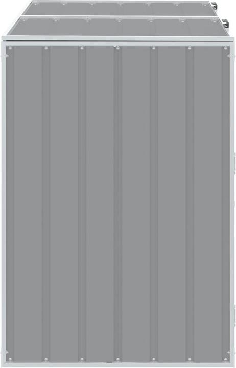 Actual product image VidaXL Waste bin box for 2 bins grey 144x81x113 cm steel