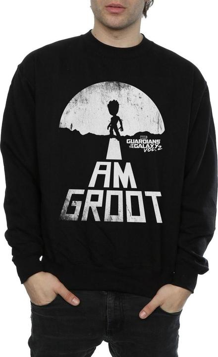 Actual product image Mens Guardians Of The Galaxy I Am Groot White Sweatshirt (XXL)