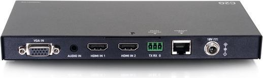Image du produit C2G Dual HDMI® HDBaseT 4K + VGA, 3,5 mm et RS232 sur boîtier d’extension émetteur de commutation Cat ver