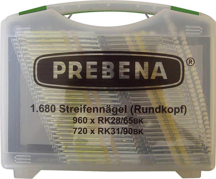 Prebena Round head strip nails Type