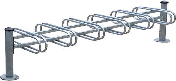 SPL MERCURE bicycle rack, 12 parking spots, double-sided, hot dip galvanised.