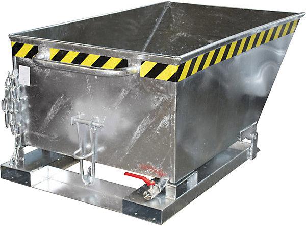 Produktbild eurokraft pro Späne-Kippmulde, niedrige Bauform (400 l)