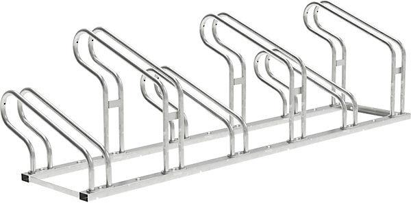 SPL OPTIMUM bicycle rack, 6 parking spots, assembled, hot dip galvanised.