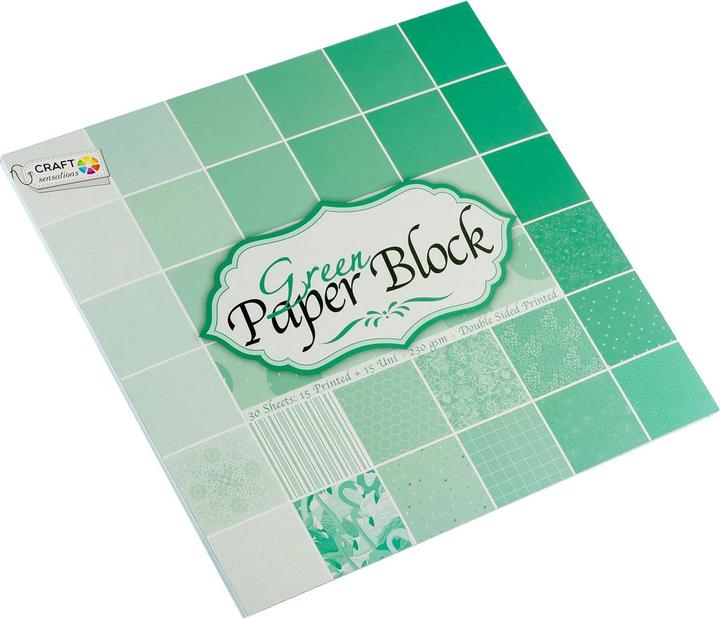 Actual product image Grafix Craft cardboard, 30 sheets - Green (30 x)