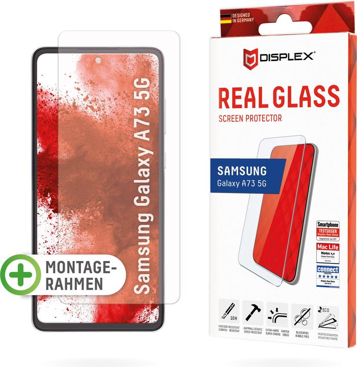 Actual product image Displex Real Glass, 2D Panzerglas (1 Piece, Samsung Galaxy A73 5G)