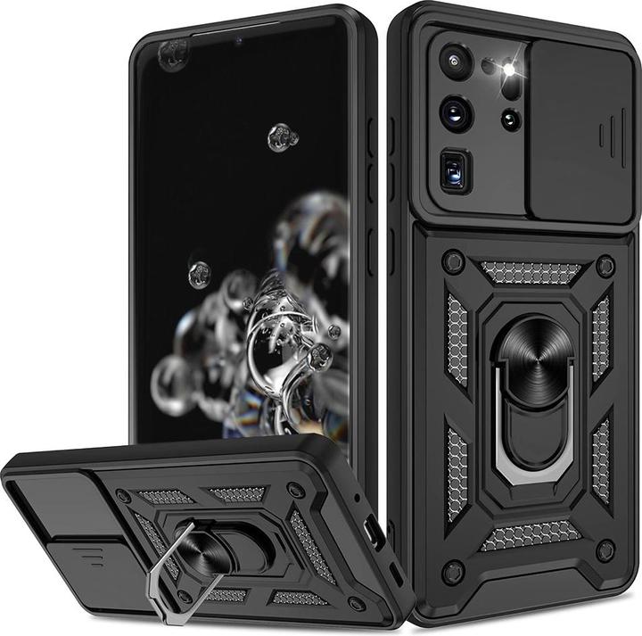 Techsuit - CamShield Series - Samsung Galaxy S20 Ultra 4G / S20 Ultra 5G - Black (Samsung Galaxy S20 Ultra, Samsung Galaxy S20 Ultra 5G)