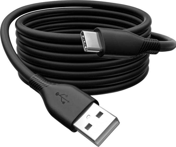 Produktbild Digitus USB-C Silikon Anschlusskabel, 0,5m, schwarz (0.50 m, USB 2.0)