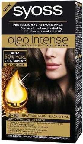 Syoss Oleo Intense Hair Dye 2-10 Brown Black (2-10 Brown Black)