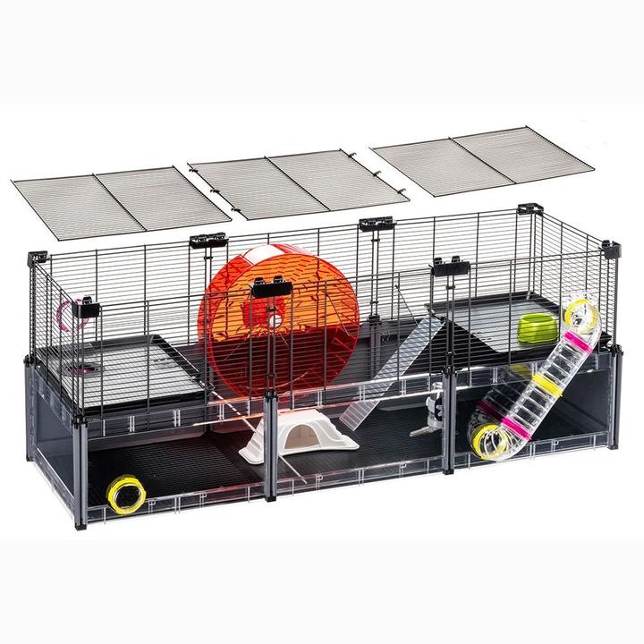 Immagine prodotto Ferplast Multipla Hamster Large grigio, 107.5x37.5x h 42cm (1 pz)