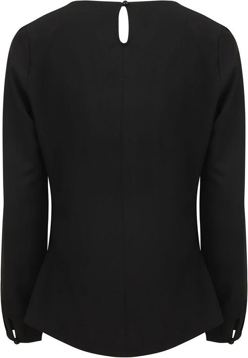 Actual product image Henbury Pleated front long sleeve blouse (4XL)