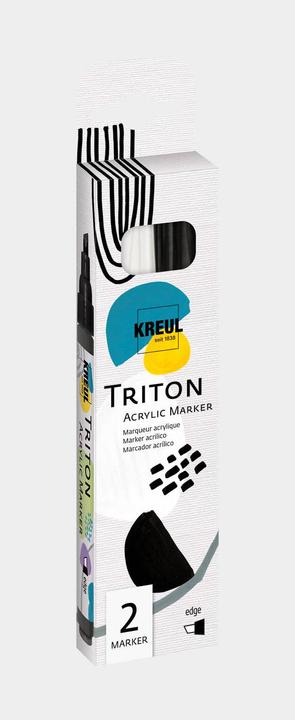 Actual product image Solo Goya Triton Acrylic Paint Marker Set of 2 (Black, White, 4 mm, 2 x)