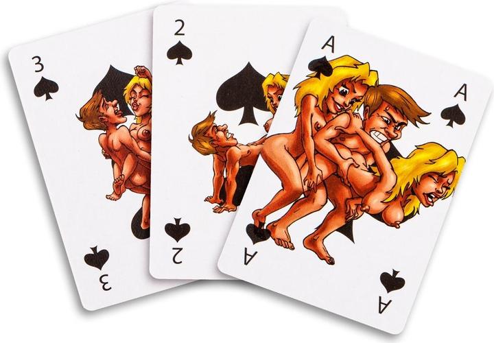 Actual product image Joke Items Playing cards Kamasutra comic, 54 cards