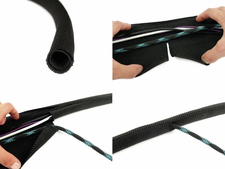 Immagine prodotto Label-the-cable Organizzatore di cavi bianco 1 pezzo (LTC 5120) (Tubo cavi, 200 cm)