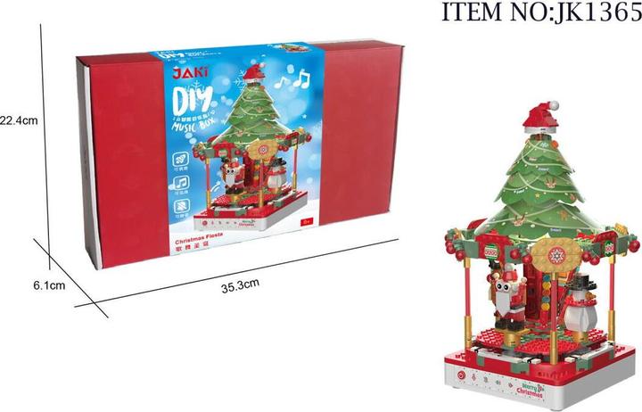 Actual product image Jaki Christmas carousel with music