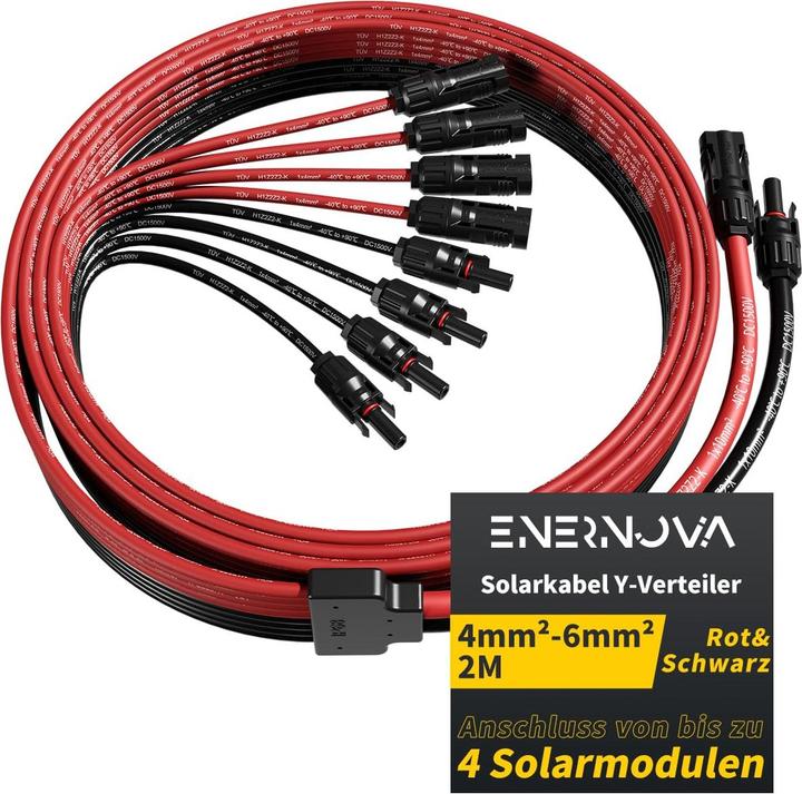 Actual product image Enernova Solarkabel Y-Verteiler für bis zu 4 Module (Solar cable)
