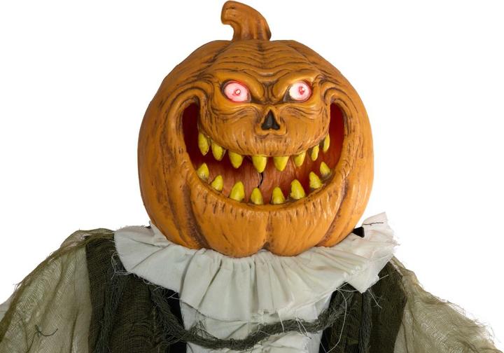Actual product image Europalms Halloween figure pumpkin man, animated, 170cm