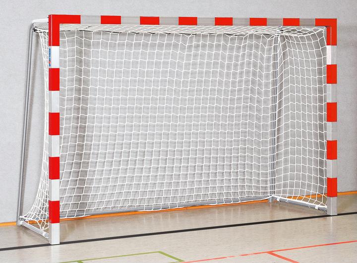 Sport-Thieme Hallenhandballtor 3x2 m, in Bodenhülsen stehend
