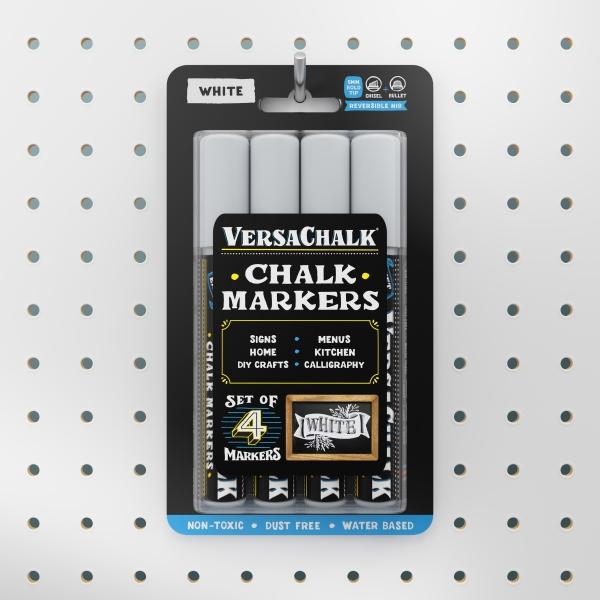 Actual product image VersaChalk - White liquid chalk marker set of 4 5mm tip (White, 5 mm, 4 x)