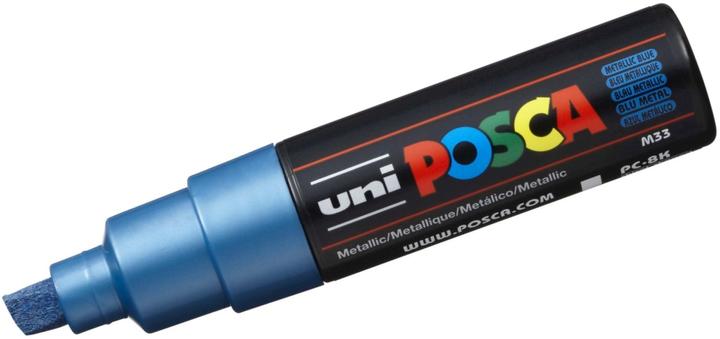 Actual product image Posca Marker PC-8K wedge tip (Blue, 8 mm, 1 x)